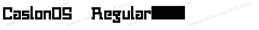 CaslonOS Regular字体转换